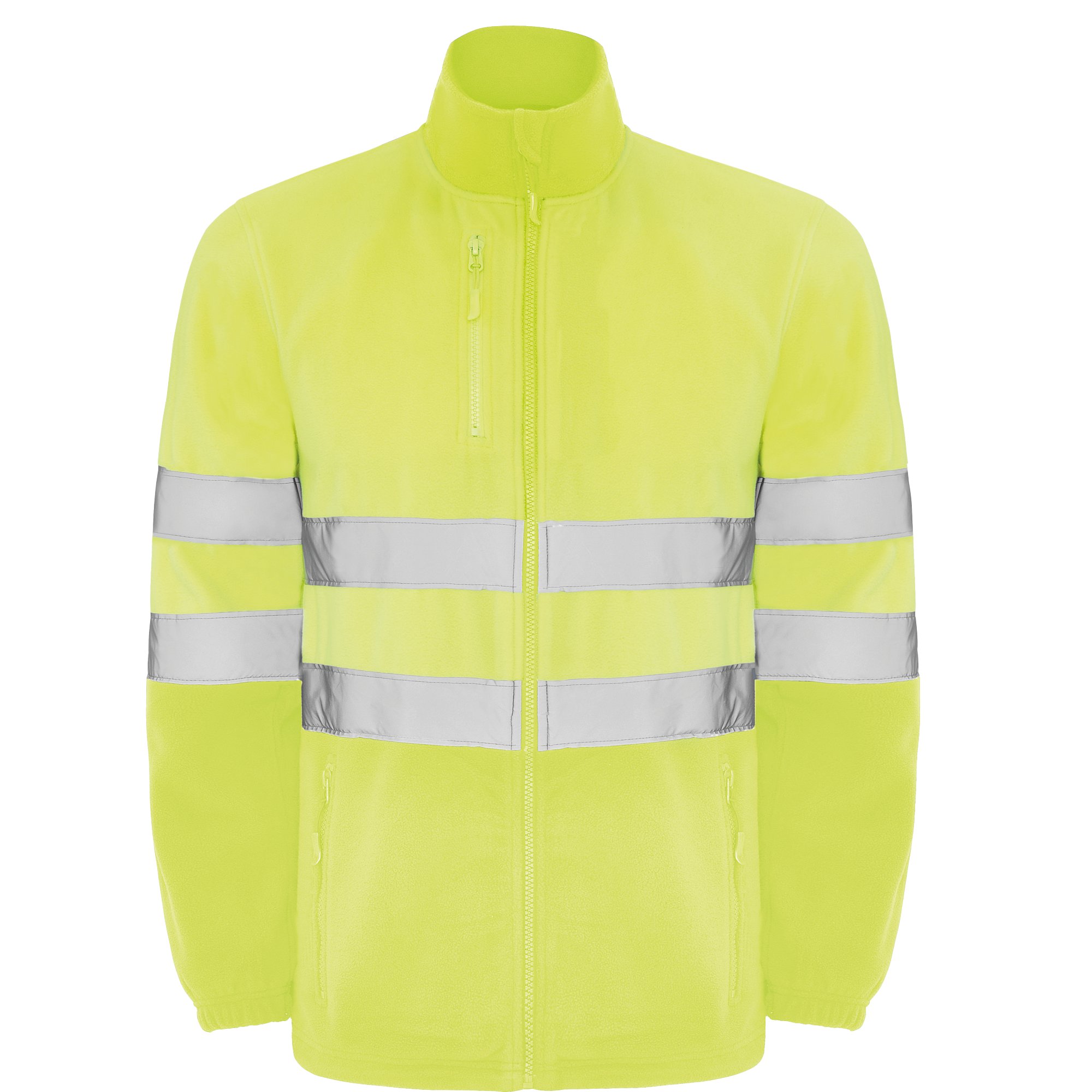 Custom High visibility fleece jacket