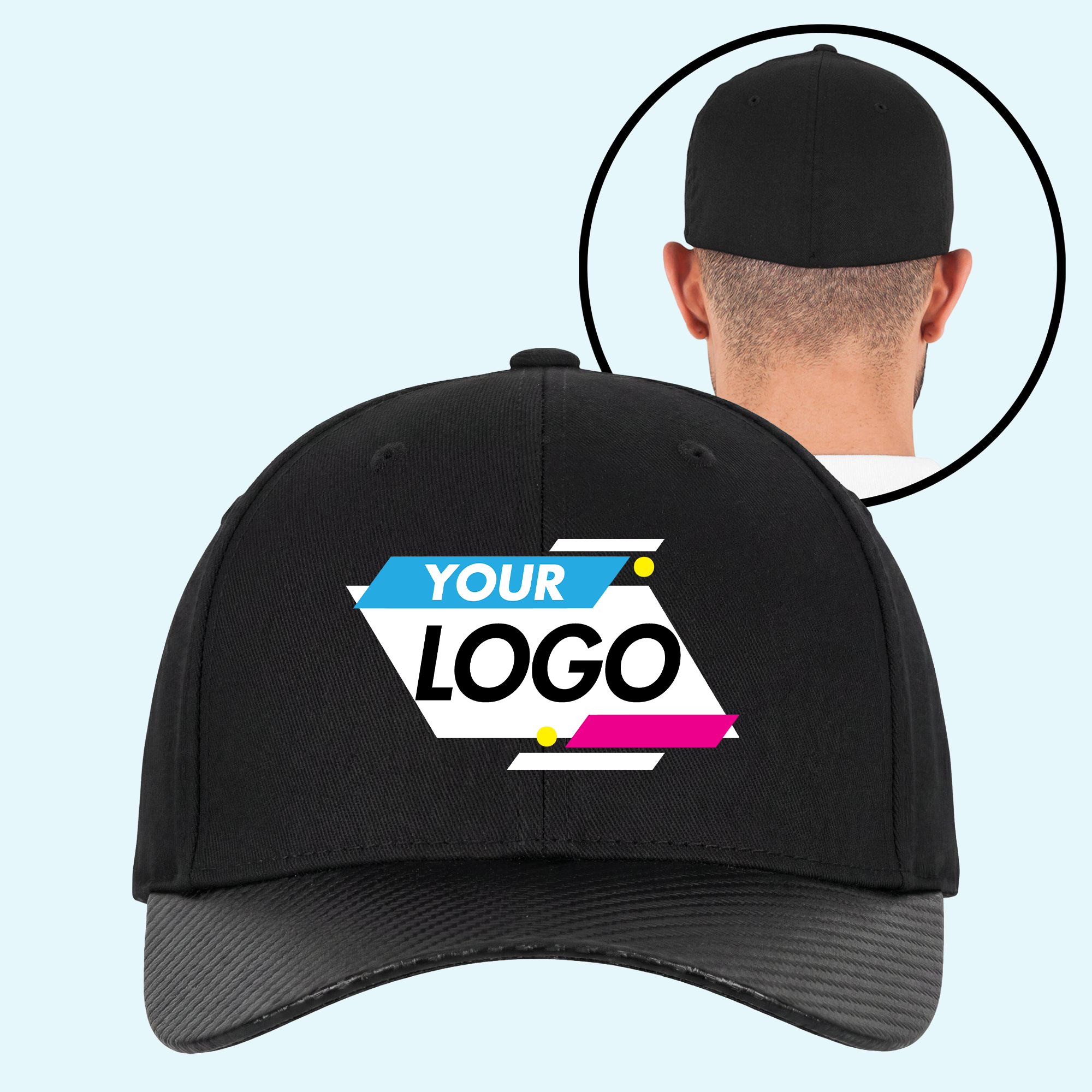 Custom Carbon Flexfit Cap