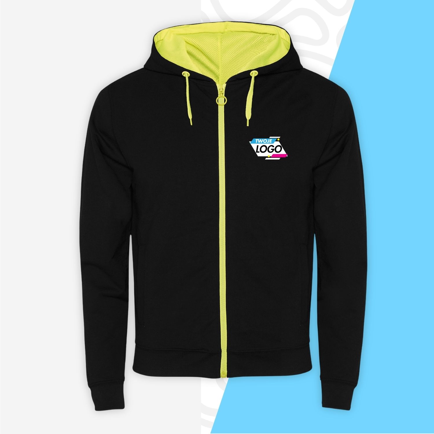 Custom Zippered Hoodie - R1105