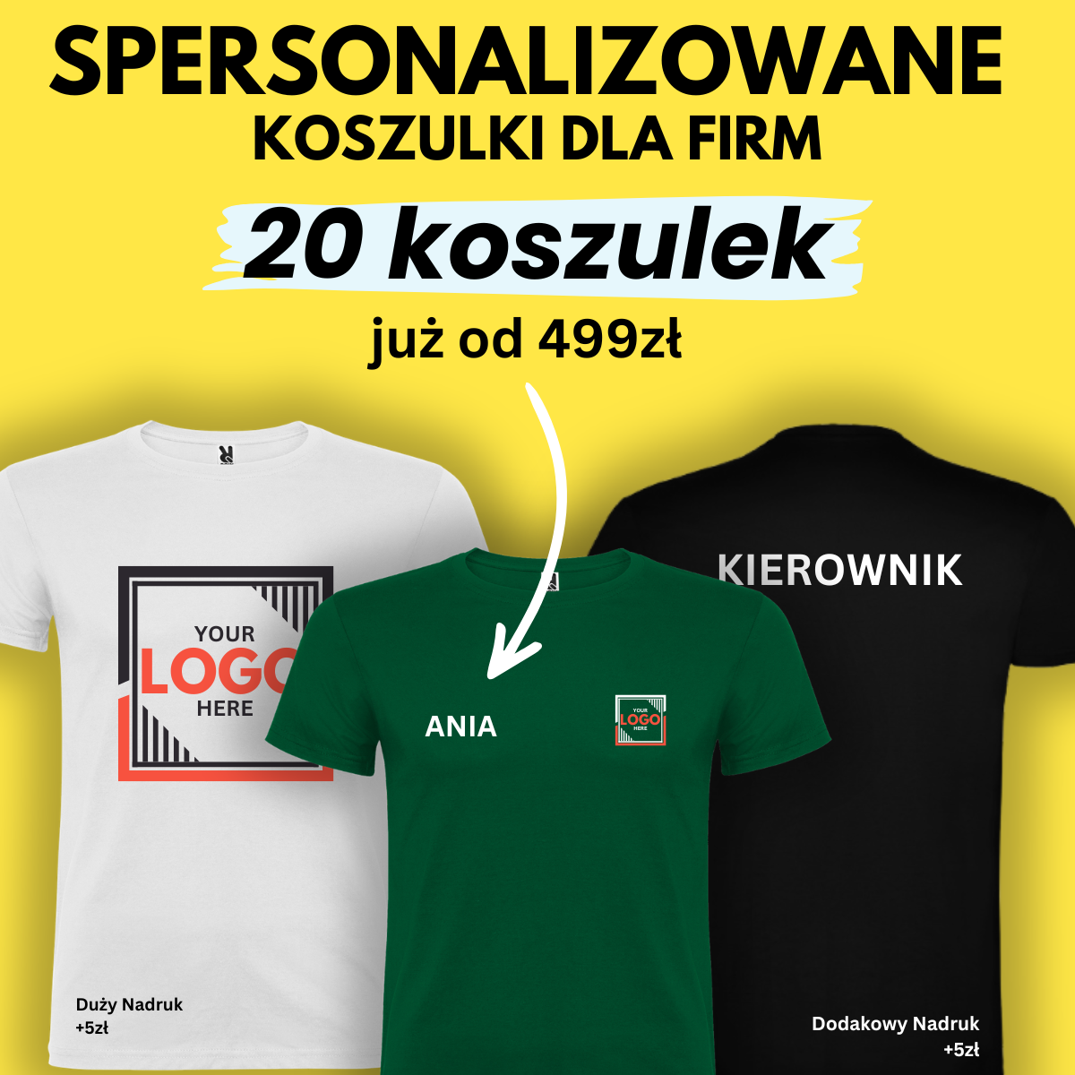 Spersonalizowane koszulki